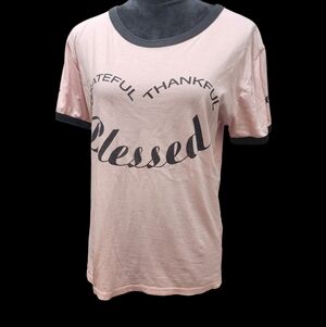 On fire woman's graphic Faith t shirt